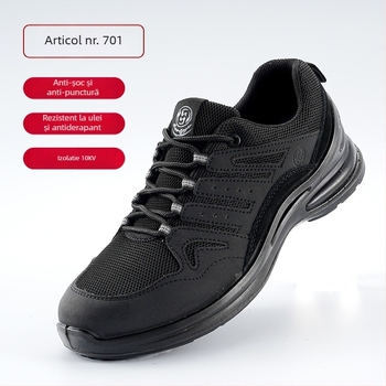 Pantofi de protecție pentru sudură: anti-perforație și anti-șoc, piele microfibră, design cu gleznă joasă