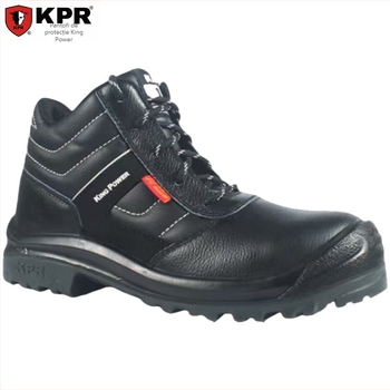 Zunwang KPR Pantofi de protecție medii, izolați, antișoc și anti-perforație, partea superioară din piele de vită, talpă din cauciuc, rezistenți la 300°C