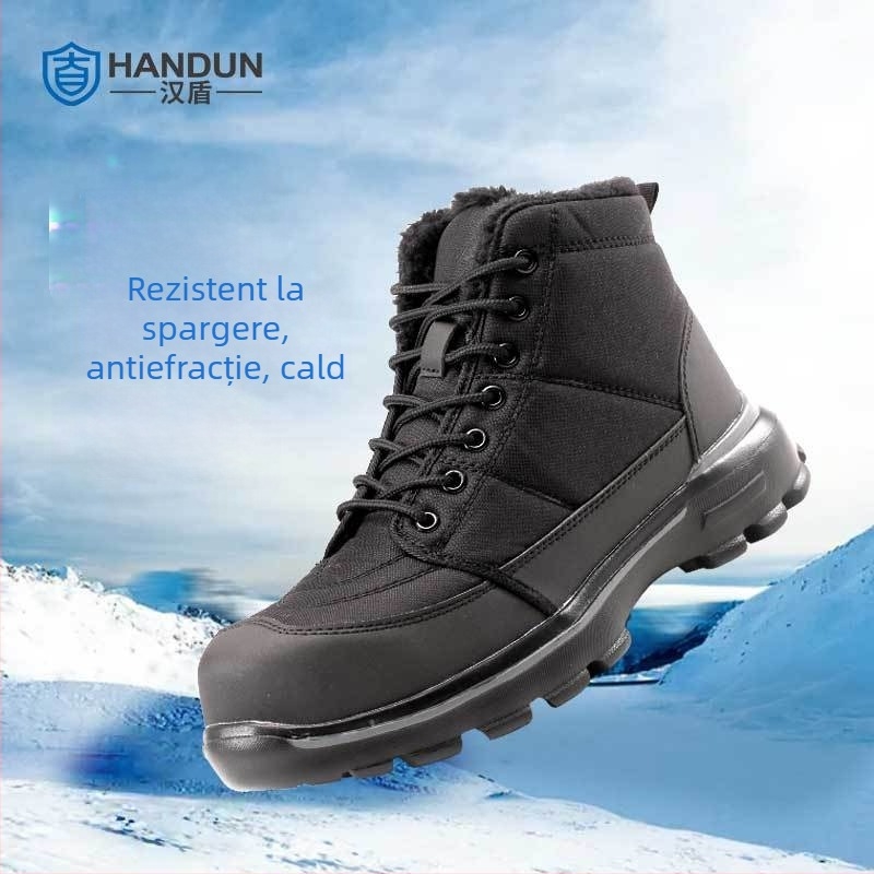 Han Shield Pantofi de protecție izolați, mid-top, din piele de vițel, vârf din oțel, 200J impact