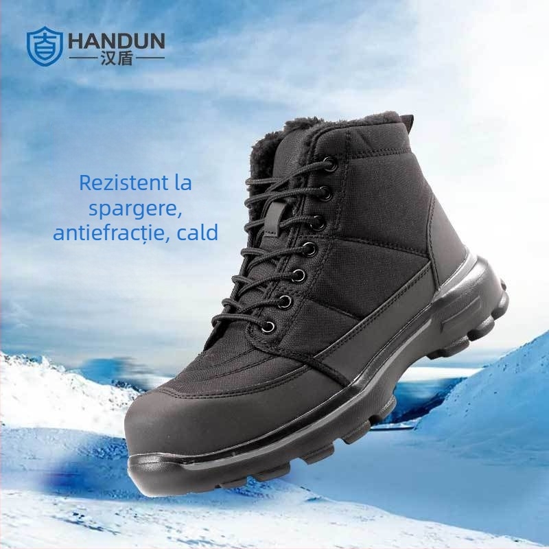 Han Shield Pantofi de protecție izolați, mid-top, din piele de vițel, vârf din oțel, 200J impact