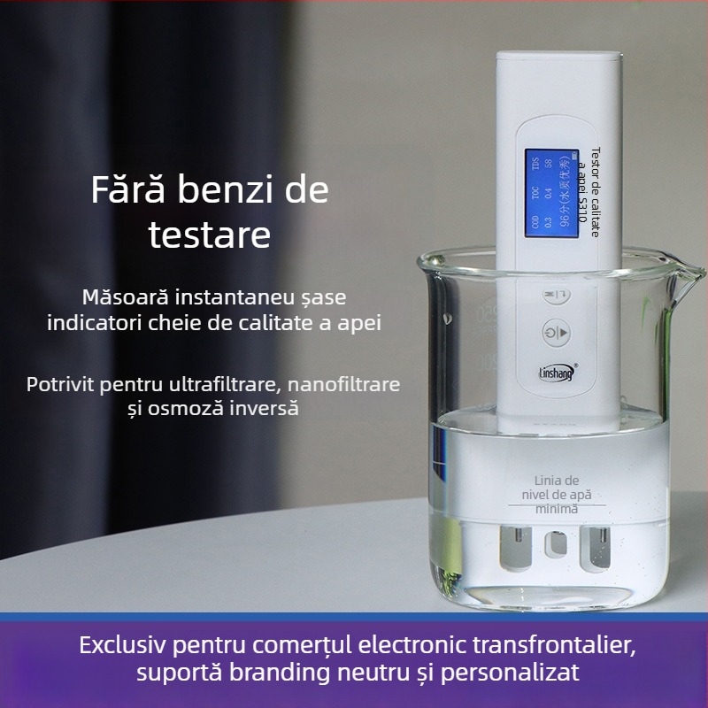 Linshang LS310 analizator multi-parametric de calitate a apei – game COD/TOC și UV275, rezoluție COD/TOC 0,01 mg/L, UV275 0,001 AU/cm, alimentare cu 2 baterii AA