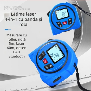Zhenbing G1 Distanțier cu infraroșu – rază de 60 m, precizie 0,001 m, pentru construcții/design/ măsurători, cu aplicație pentru desenare și cartografiere