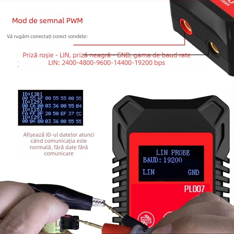 PL007 Instrument digital portabil de măsurare a parametrilor CAN/LIN PWM – gamă de măsură 13926527551, acuratețe 13926527551, alimentare 9V