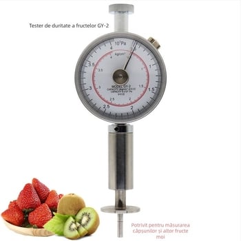 Tester pentru fermitatea fructelor, detector portabil cu afișaj digital, model GY-2; Dimensiuni: 100×100; Greutate: 0.3