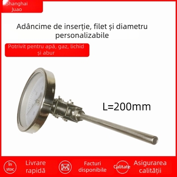 Termometru bimetal WSS – modelele WSS-401/411/481/581; intervalul -60 la 500 °C; tip structură: unghi reglabil; precizie 1,5.