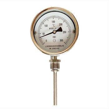 Termometru bimetal WSS – modelele WSS-401/411/481/581; intervalul -60 la 500 °C; tip structură: unghi reglabil; precizie 1,5.