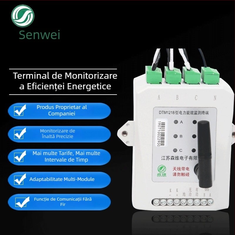 Terminal de monitorizare a eficienței energetice și sistem inteligent de monitorizare a consumului de energie pentru fabrică, 220/380V, 50Hz, Senwei Electronics