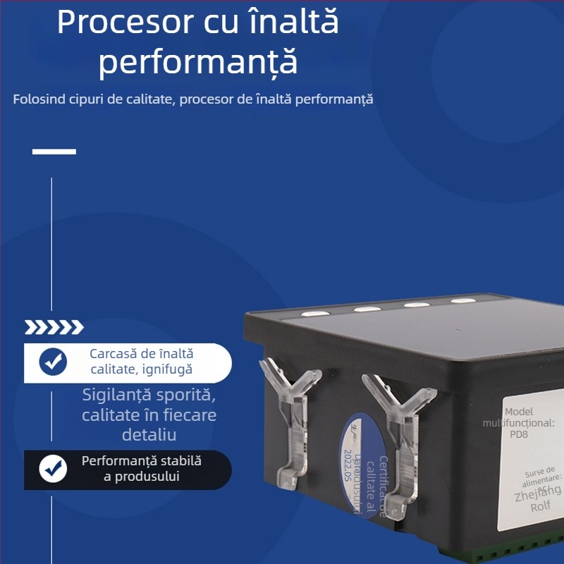 PD818E-9S4 Măsurător trifazat multifuncțional cu afișaj digital, ampermetru și voltmetru, Rolandfu