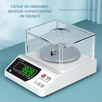 JX-TP0015 Instrument de balans de precizie, precizie 0.001 g, interval de măsurare 1000-5000 g, potrivit pentru bijuterii, materiale medicale și piese.
