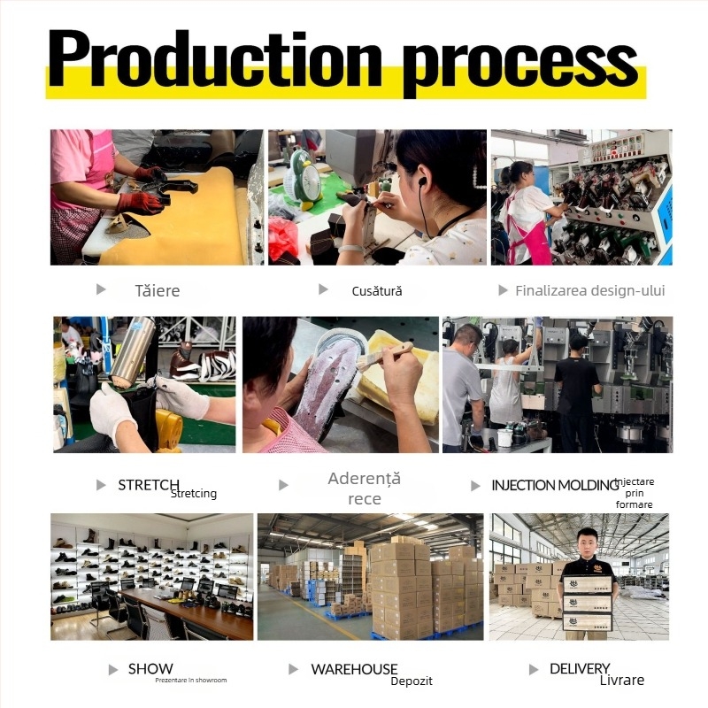 Pantofi de protecție pentru muncă, cu șold mediu, antistatice, rezistenți la ulei, anti-perforație, vârf din oțel