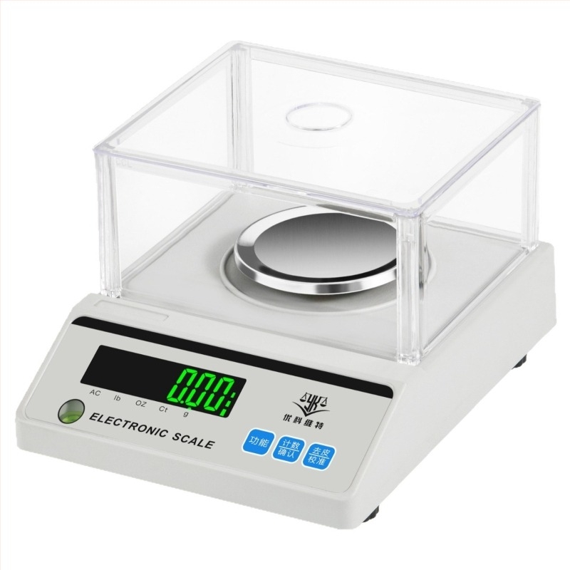 Balanță electronică de laborator, model Yk-cz-c, capacitate 500 g, rezoluție 0.001 g, brand Kunshan Youkewit Electronic Technology