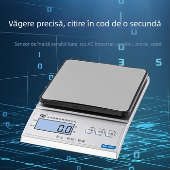 Balanță de analiză de laborator 0,01 g precizie, capacitate 0-3 kg, alimentare AC/DC, model OCS