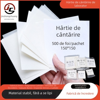 Hârtie pătrată pentru cântărire – Clasa A, grosime 0.03 mm, ambalaj Ziplock, pentru cântărire