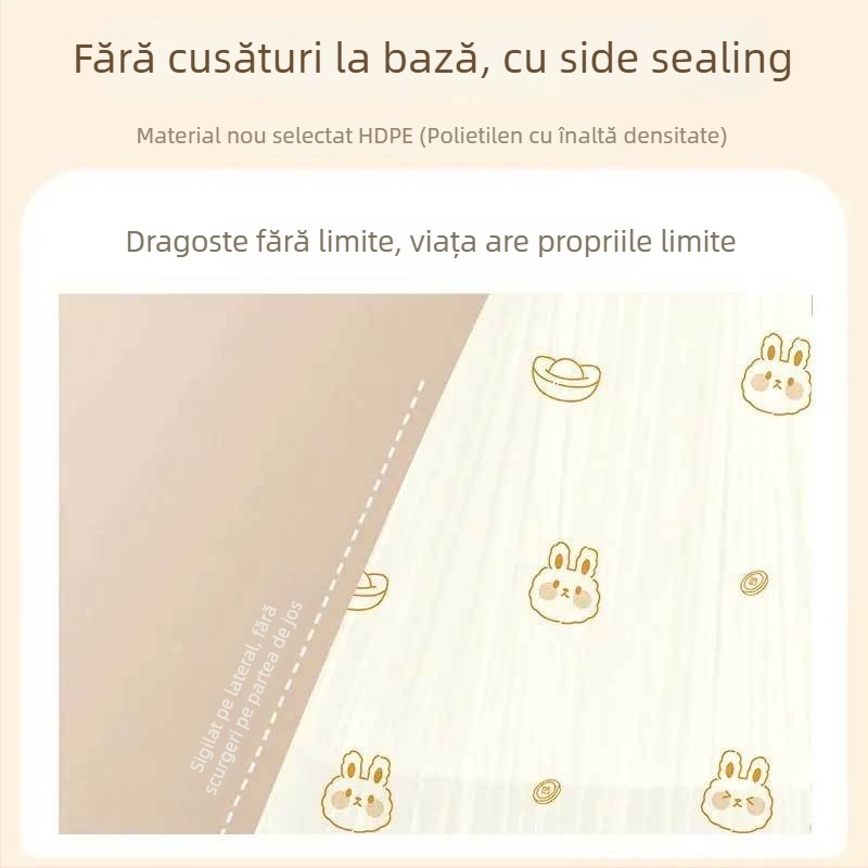 Saci de gunoi cu șnur (material PE, reutilizabile, non biodegradabile, fără importuri)