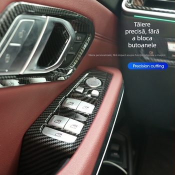 Film de schimbare a culorii automobilului cu textură din fibră de carbon, acoperire PVC, finisaj sablat, aplicare pe întregul vehicul