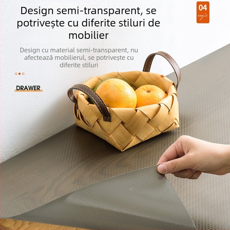 Pad plastic rezistent la umezeală pentru dulapuri și sertare, stil Nordic; rezistent la apă, ulei și mucegai