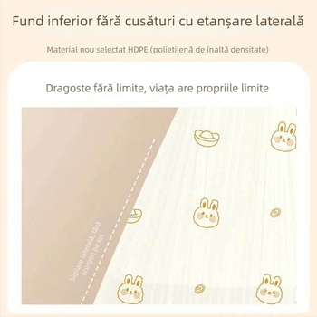 Pungi de gunoi cu șnur, PE, groase, reutilizabile, nere biodegradabile, destinație generală