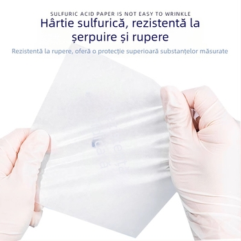 Robende Hârtie de cântărire pentru laborator – îngroșată, hârtie pentru acid sulfuric, finisaj lucios, Premium, Fabricată de Nantong Weining Experimental Equipment Co., Ltd