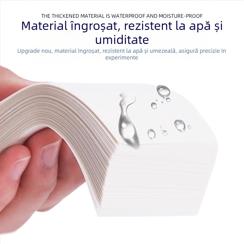 Robende Hârtie de cântărire pentru laborator – îngroșată, hârtie pentru acid sulfuric, finisaj lucios, Premium, Fabricată de Nantong Weining Experimental Equipment Co., Ltd