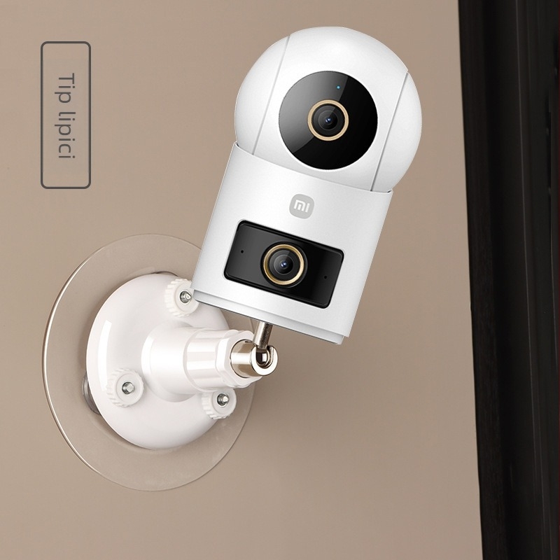 Suport de perete pentru cameră de supraveghere, rotire 360° pentru placă de bază duală; material: hardware; prelucrare suprafață: injecție; origine: Jieyang, Guangdong
