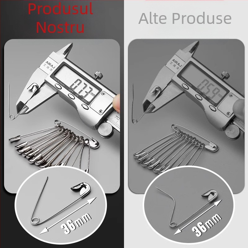 Pin de siguranță vintage pentru haine – Go grass LC7020, ambalaj în cutie