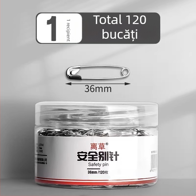 Pin de siguranță vintage pentru haine – Go grass LC7020, ambalaj în cutie