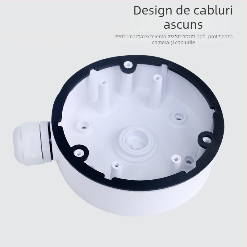 Suport pentru cameră montat pe perete din aliaj de aluminiu, cu cutie de cabluri ascunsă, rotație de 360°, model 1280-DM21