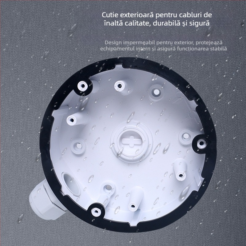 Suport pentru cameră montat pe perete din aliaj de aluminiu, cu cutie de cabluri ascunsă, rotație de 360°, model 1280-DM21