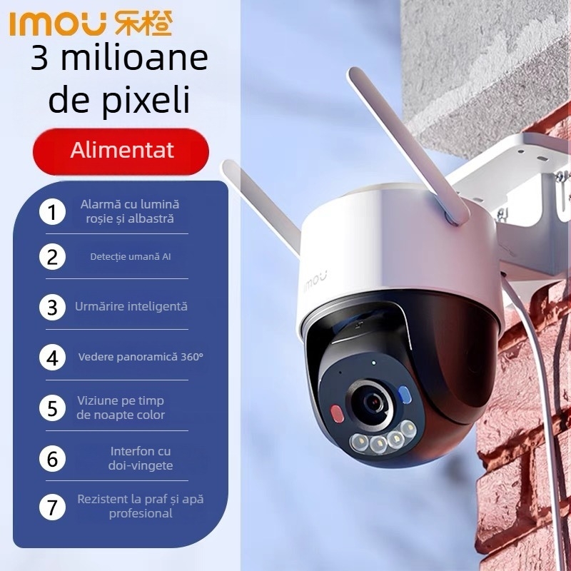 Dahua le orange K7F cameră de supraveghere pentru exterior, 12V, de la -20°C până la 55°C, Compensare a iluminării de fundal, Funcție de alarmă