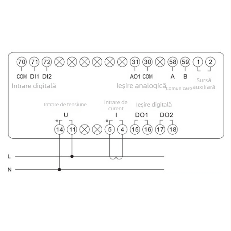 Contor electric cu afișaj digital de frecvență pentru o singură fază Mt-DB140S90-F; măsoară frecvența în rețeaua electrică; interval de măsurare 45-65 Hz; amplitudinea semnalului de intrare 0-400; montaj pe panou