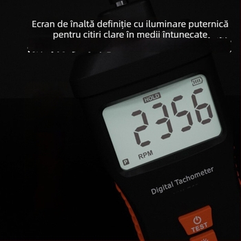 Tachometru digital, măsurare fotoelectrică fără contact, utilizare duală, măsurarea vitezei, instrument de testare a vitezei pe linie