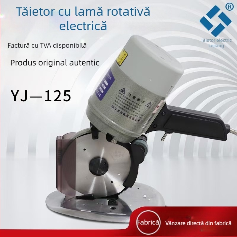 Tocator portabil electric pentru țesături, lamă rotundă, 36V, potrivit pentru oțel inoxidabil