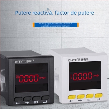 Măsurător digital de energie cu afișaj pentru putere activă, putere reactiva și factor de putere