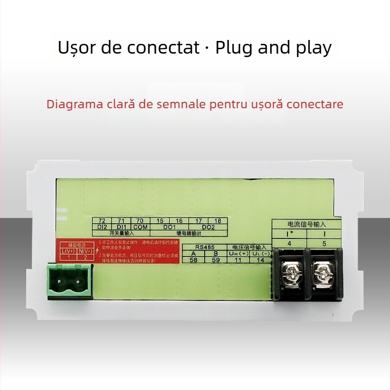 Tachometru cu afișaj digital, model ZX-DA51, intrare 0-10V, măsurător de frecvență extern