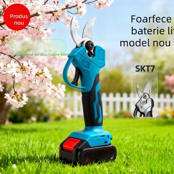Foarfece telescopice pentru ramuri înalte, baterie Li-ion reîncărcabilă de 21V, interval 16,8–21V, pentru ramuri