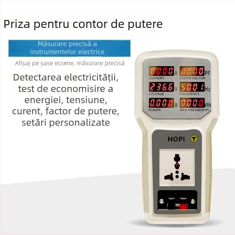 Macro HP9800 priză multifuncțională cu măsurare a energiei pentru uz casnic