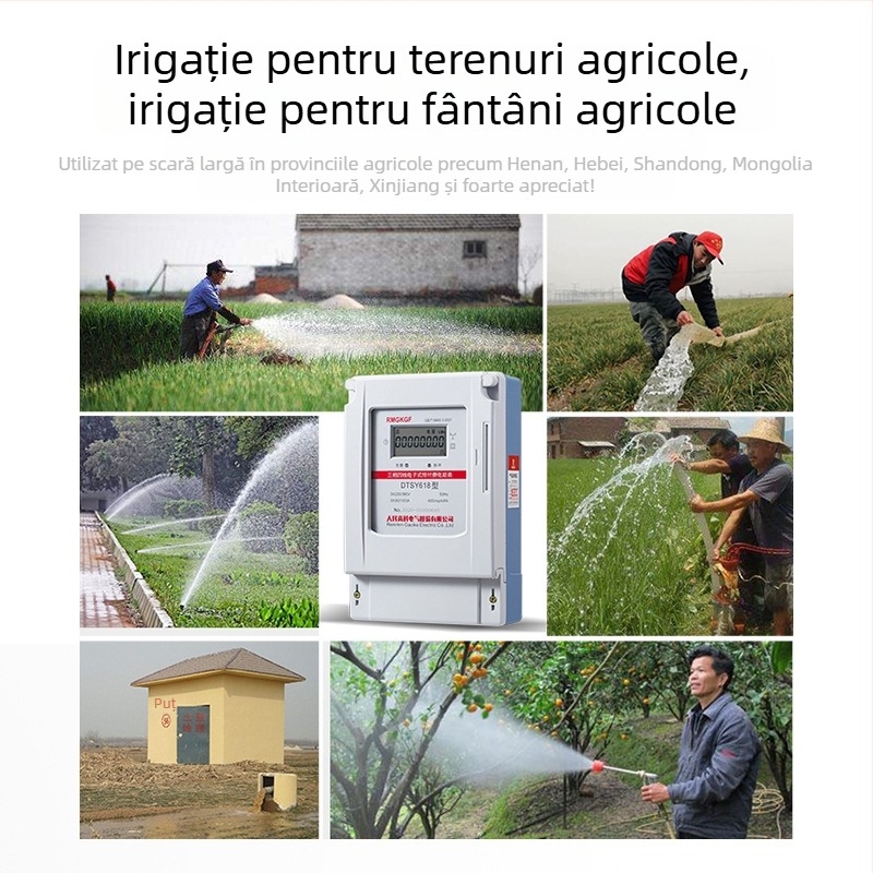 Măsurător de energie pentru irigații, 380V, 3 faze, 4 conductori, cu card IC, preplătit — Shanghai Gaoke