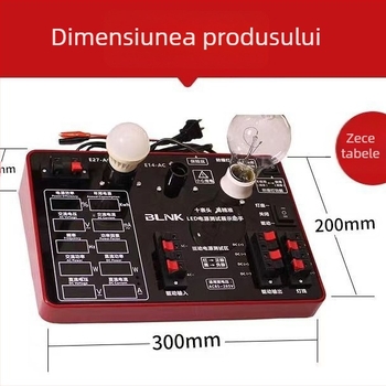 BLINKE tester de putere LED cu afișaj șapte canale și măsurător de curent și tensiune; cutie de testare cu 4/7/10 canale