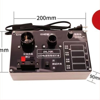 BLINKE tester de putere LED cu afișaj șapte canale și măsurător de curent și tensiune; cutie de testare cu 4/7/10 canale