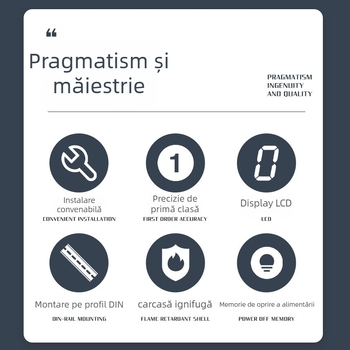 Măsurător de watt-ora montat pe șină, mic, 220V, ambalaj 120 buc., marcă QJC Qin Jia