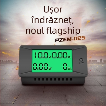 peacefair volt-ampmetru DC cu afișaj digital, model pzem-025, 0–300A/300V tester pentru energie și putere