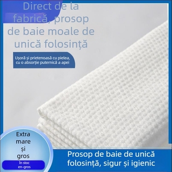 Prosop de baie de unică folosință din bumbac-capoc, amestec 50/50, absorbție rapidă 0-5 secunde, procesare personalizabilă, etichetă privată disponibilă