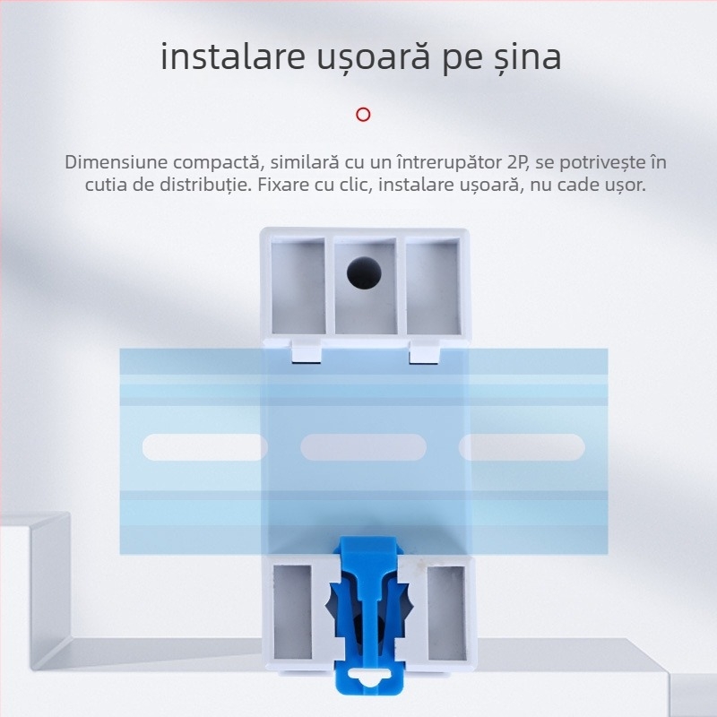 Măsurător inteligent de energie electrică pentru montaj pe șină DIN, monofazat, pentru locuințe închiriate (220V)