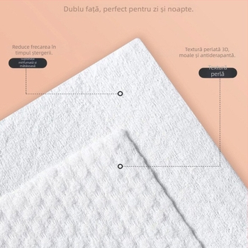 Șervețele demachiante din bumbac cosmetic, de unică folosință, fibre vegetale, curățare, 1 strat, 200 bucăți