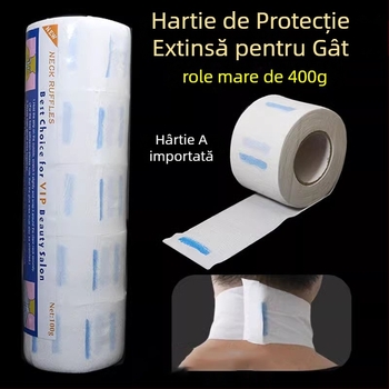 Hârtie de gât de unică folosință pentru frizerii, previne ruperea și căderea părului pe gât
