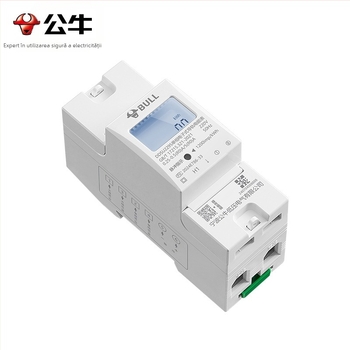 Bull contor electric monofazat pentru uz casnic 220V, montaj pe șină DIN, contor digital DDSU2295