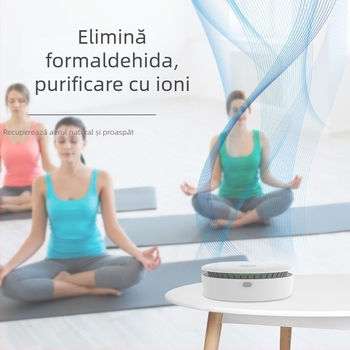 Purificator de aer portabil cu ozon și ioni negativi, pentru birou sau mașină, alimentare USB, flux de aer 10 m³/h, zgomot 36–45 dB, deodorare și sterilizare