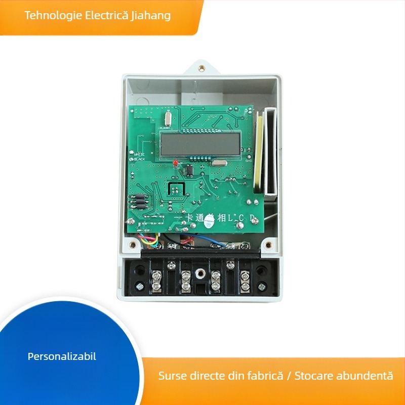 Contor electric monofazat, control 485, preplătit, citire la distanță, conectat în rețea 4G cu plată WeChat - contor inteligent