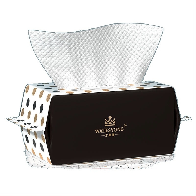 Prosop de față din bumbac, de unică folosință, gros și moale, pentru curățare și demachiere