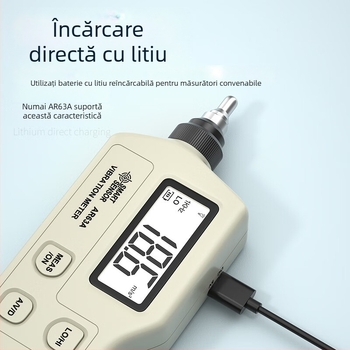 Tester de vibrații Hima – dispozitiv portabil de înaltă precizie pentru testarea vibrațiilor, model AS63A, pentru detectarea defecțiunilor mecanice ale motorului